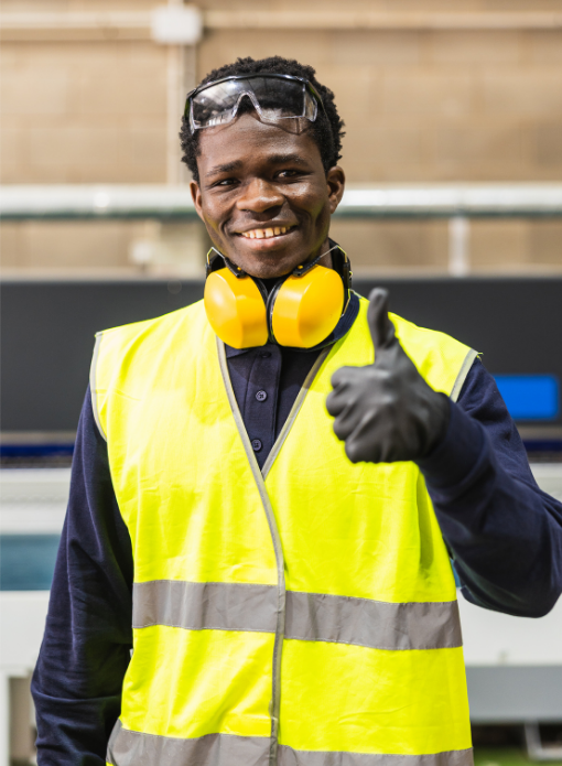 worker satisfait des services
